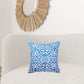 18"X 18" Blue Sky Scroll Decorative Throw Pillow Cover Printed
