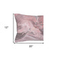 12" X 20" Pink Lumbar Throw Pillow Cover