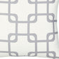 18" Gray and White Throw Pillow Cover
