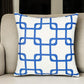 18" Blue and White Throw Pillow Cover
