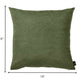 Set Of 2 Fern Green Brushed Twill Decorative Throw Pillow Covers