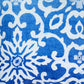 18" Blue and White Damask Throw Pillow Cover