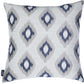 17" Blue and Gray Throw Pillow Cover