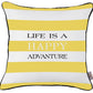 18"X18" Scandi Square Life Printed Decorative Throw Pillow Cover