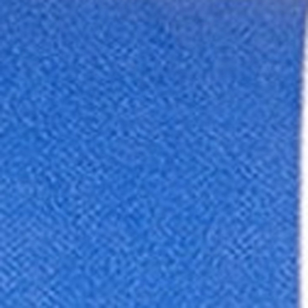 18" Blue And White Fabric Throw Pillow Cover