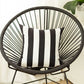 18" Black and White Striped Throw Pillow Cover