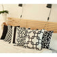 18" Black and White Striped Throw Pillow Cover