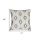 Neutral Browns Ikat Decorative Throw Pillow Cover
