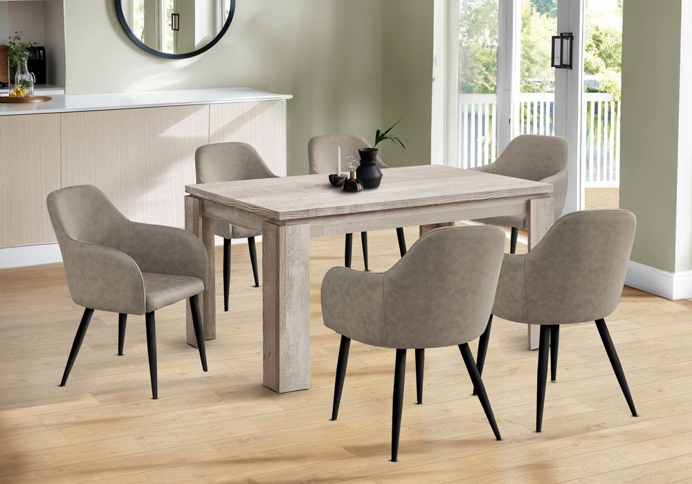 36" Taupe Dining Table