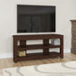 42" Dark Brown Open Shelving TV Stand
