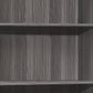 71" Gray Wood Adjustable Five Tier Bookcase