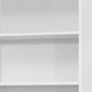 71" White Wood Adjustable Five Tier Bookcase