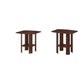 Set of Three 36" Dark Brown Coffee Table With Shelf