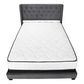 Solid Wood Queen Tufted Gray Upholstered Velvet Bed With Nailhead Trim