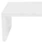 47" White Wood Sled Coffee Table