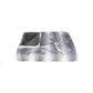 50" X 60" Gray And White Heated Electric Striped Throw Blanket