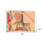 50" X 70" Orange and Red Kantha Cotton Floral Throw Blanket with Embroidery