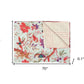 50" X 70" Gray and Pink Kantha Cotton Floral Throw Blanket with Embroidery