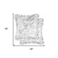 18" X 18" X 5" Gradient Gray Faux Fur  2Pack Pillow