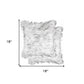 18" X 18" X 5" Gradient Gray Faux Fur  2Pack Pillow