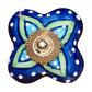 1.5" X 1.5" X 1.5" Ceramic Metal Multicolor 12 Pack Knob