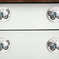 Set of Twelve Black And White Botanical Ceramic Drawer Pull Knobs