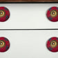 Set of Twelve Blue And Red Floral Ceramic Drawer Pull Knobs
