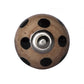 Set of Twelve Brown And Black Geometric Ceramic Drawer Pull Knobs