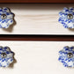 Set of Twelve Blue And White Ceramic Drawer Pull Knobs