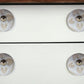Set of Twelve Beige And White Floral Ceramic Drawer Pull Knobs