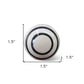 Set of Twelve Black And White Ceramic Drawer Pull Knobs