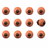1.5" X 1.5" X 1.5" Ceramic Metal Multicolor 12 Pack Knob