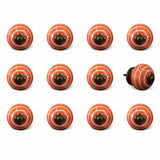 1.5" X 1.5" X 1.5" Ceramic Metal Multicolor 12 Pack Knob