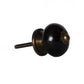 Set of Twelve Black And Gold Ceramic Drawer Pull Knobs