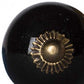 Set of Twelve Black And Gold Ceramic Drawer Pull Knobs