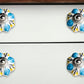 Set of Eight Blue And White Ceramic Drawer Pull Knobs
