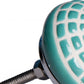 Set of Eight Turquoise And White Geometric Ceramic Drawer Pull Knobs