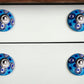 Set of Eight Blue And White Botanical Ceramic Drawer Pull Knobs