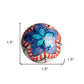 Set of Eight Blue And White Floral Ceramic Drawer Pull Knobs