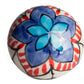 Set of Eight Blue And White Floral Ceramic Drawer Pull Knobs