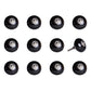 Set of Twelve Black Ceramic Drawer Pull Knobs