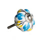 1.5" X 1.5" X 1.5" Ceramic Metal Multicolor 12 Pack Knob