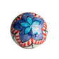 Set of Twelve Blue And White Floral Ceramic Drawer Pull Knobs