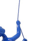6" X 3" Blue Resin Climbing Man Hanging Dimensional Sculpture