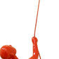 6" X 3" Red Resin Climbing Man Hanging Dimensional Sculpture