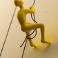 6" X 3" Yellow Resin Novelty Hanging Dimensional Sculpture