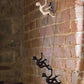 Set of Two Black Resin Climbing Man Hanging Dimensional Sculpture