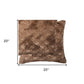 20" X 20" X 5" Acrylic Plush Polyester Polyfill Brown 2 Pack Pillow