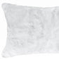 5" X 12" X 20" 100% Natural Rabbit Fur White Pillow