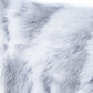 5" X 12" X 20" 100% Natural Rabbit Fur Grey Pillow
